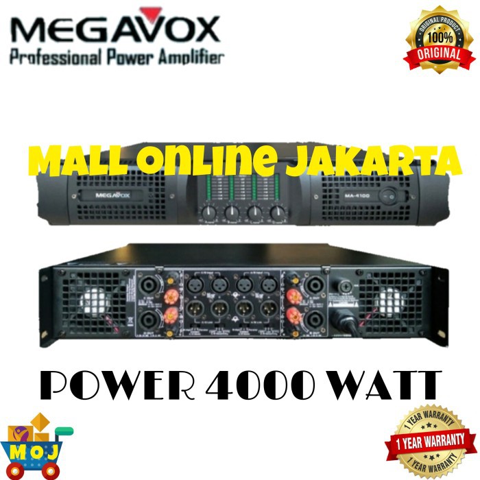 Power megavox 4000 watt powered ampli megavox ma4100 ma-4100 Original