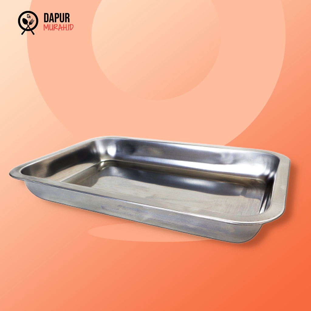 Nampan Baki Stainless Steel 32 x 22 x 4