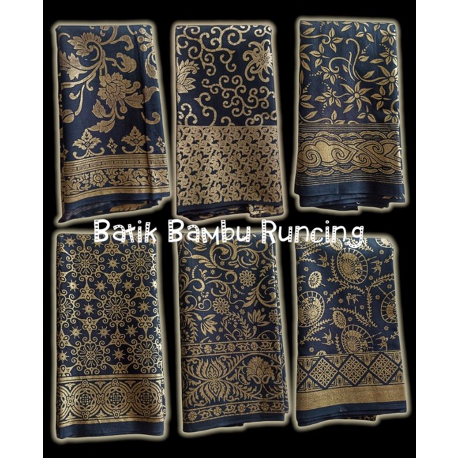 CF batik Prada emas batik kain batik panjang Prada batik gold dasar hitam