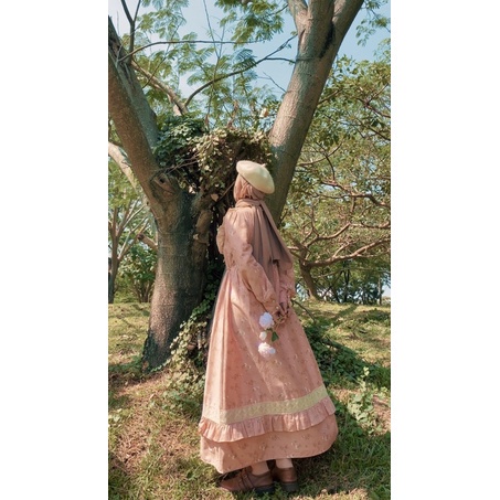 Diana Dress in peach | Vintage Cottagecore Dress | Korean Dress | Himeka Vintage