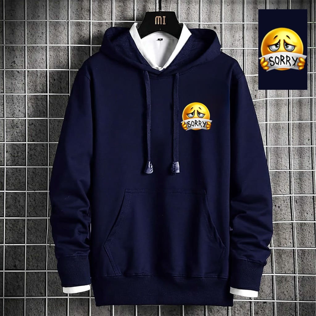 Baju Atasan OuterWear Sweater Hoodie Sorry Lengan Panjang Pria