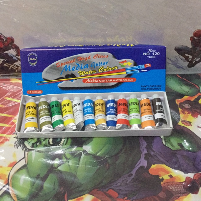 

Water colour media guitar no 120