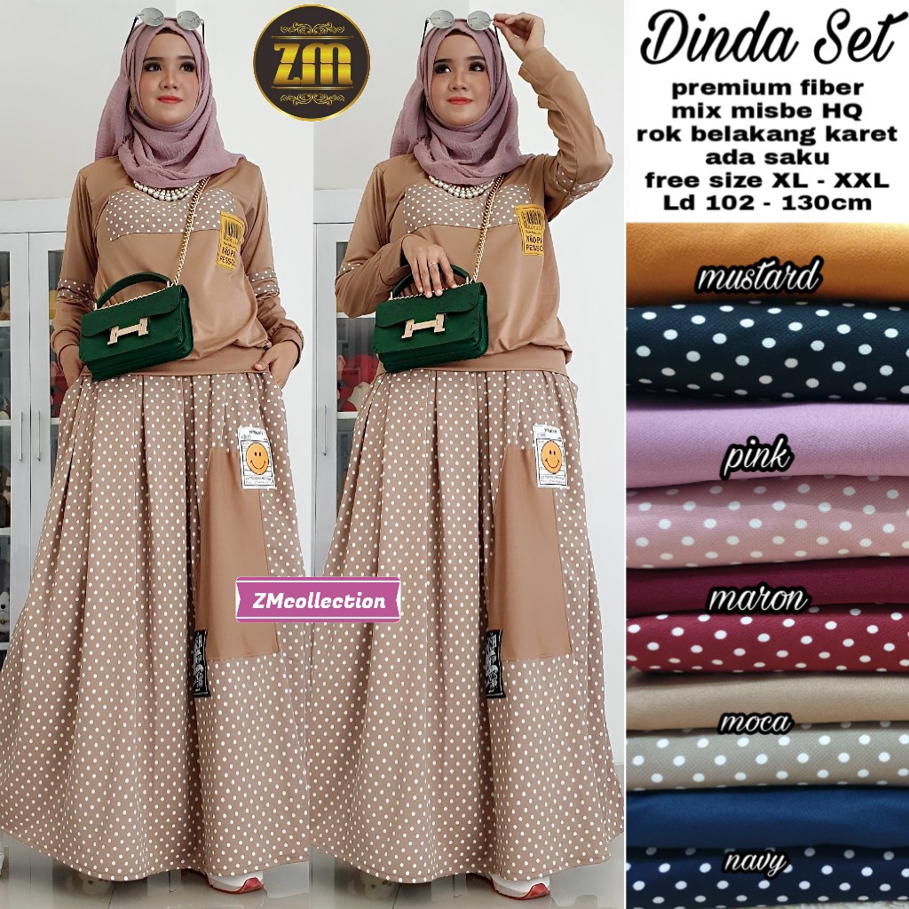 ORI HIJAB TUNIK - DINDA SET MOCA