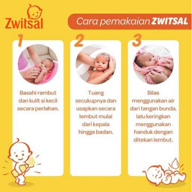 Zwitsal Baby Bath Hair &amp; Body 450 ml