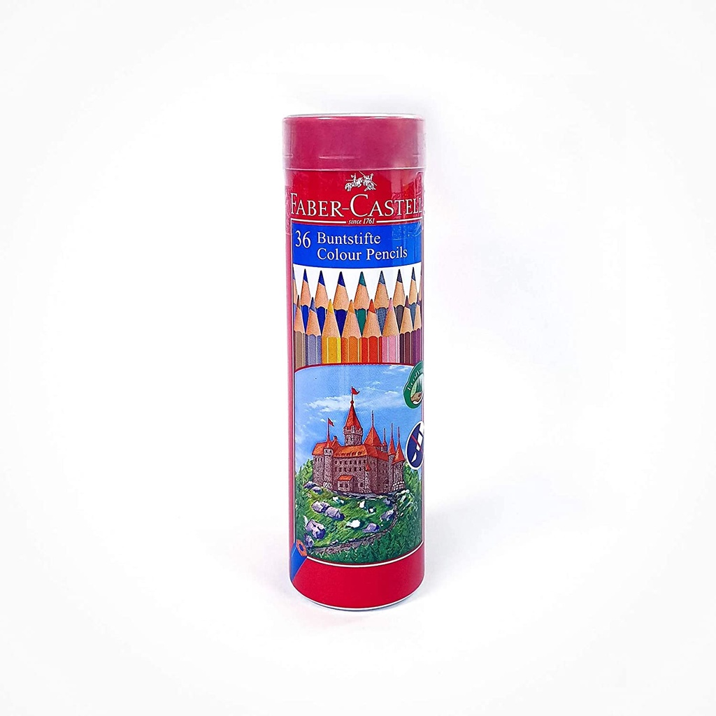 Pensil Warna - Faber Castell Round tin Color Pencil 12 / 24 / 36 Warna - 36 Warna