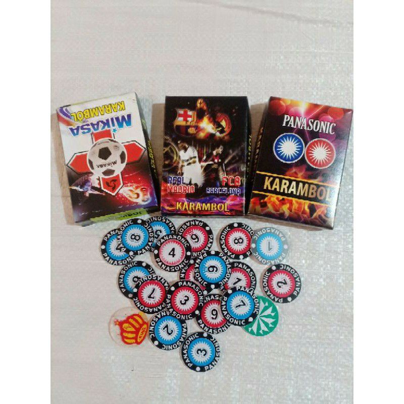 biji karambol / coin karambol / bola karambol / karambol
