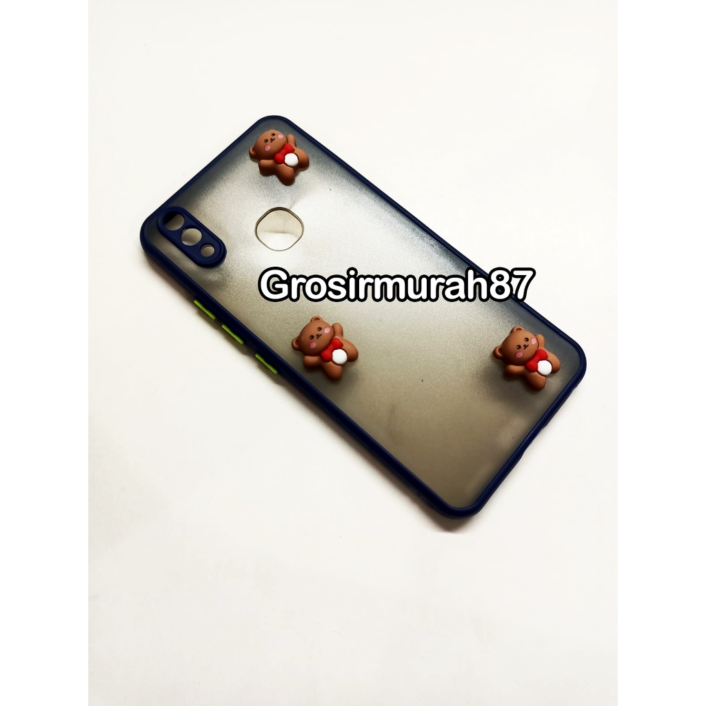 candy macaron softcase case tebal kondom hp Vivo V9 Pink maroon kuning hitam navy