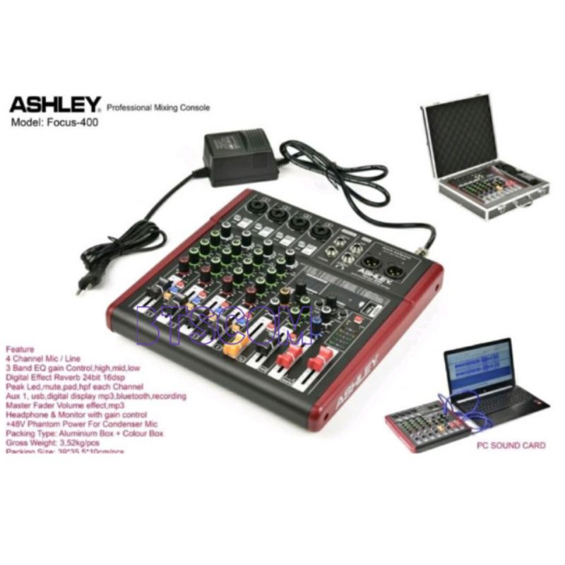 Mixer Audio Ashley FOCUS400 4channel ashley focus 400