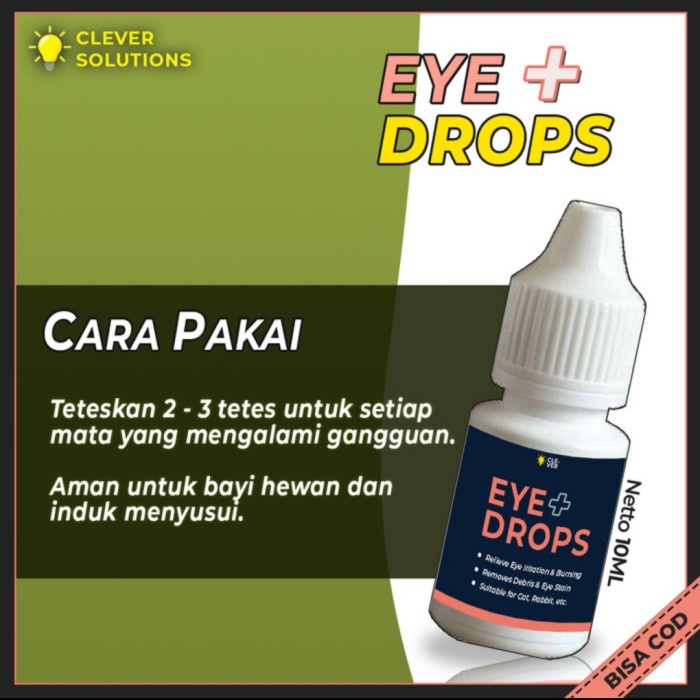 EYE PLUS DROPS - Obat Tetes Mata Anabul 10 ML CLEVER SOLUTION