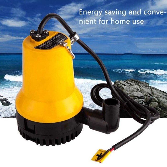 Pompa Air Submersible Water Bilge Pump 12V - BL-2512S - Kuning