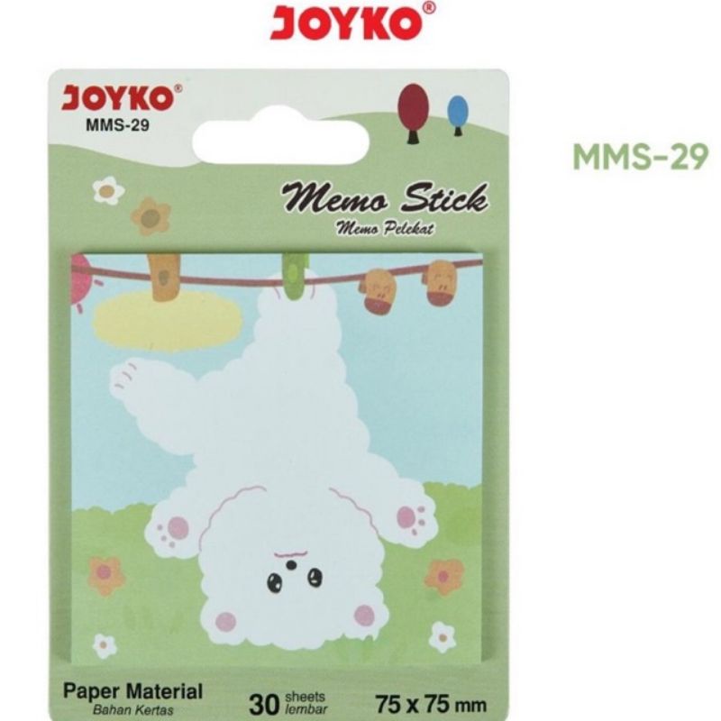 

Memo Stick / Stik Index Pelekat / Sticky Notes Kertas Bear Beruang Lucu MMS-29 Joyko