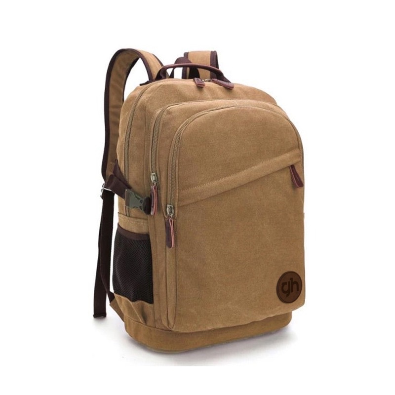 GH-bag Tas Ransel Backpack Kanvas Laptop 16 inch Stylish Retro Distro Korea Travel Multifungsi Pria Wanita