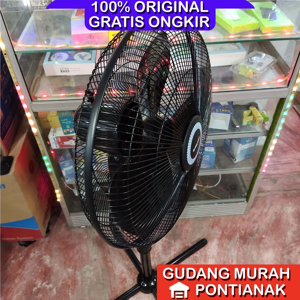 Kipas Angin Miyako 16inch kaki besi KAS 1606X Stand fan hitam KAS 1606 X