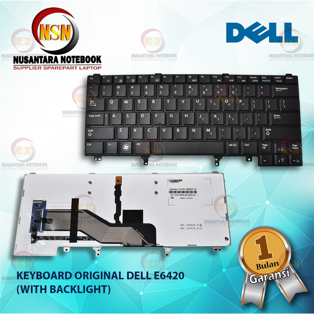 Keyboard Dell Latitude E6420 E6320 E6430 Series With Backlight