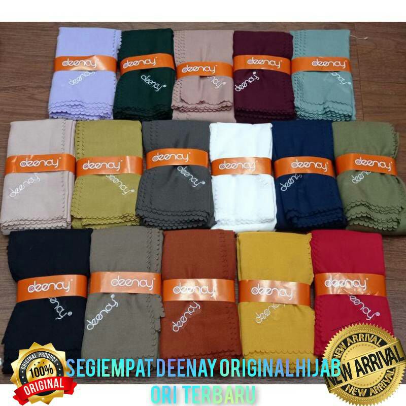 segi empat deenay ori polos, hijab deenay liza ori