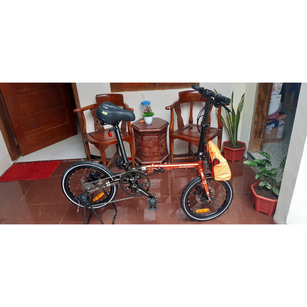SEPEDA LIPAT ELEMENT TROY CHROMOLY ORANGE GOLD METALIC 10 SPEED