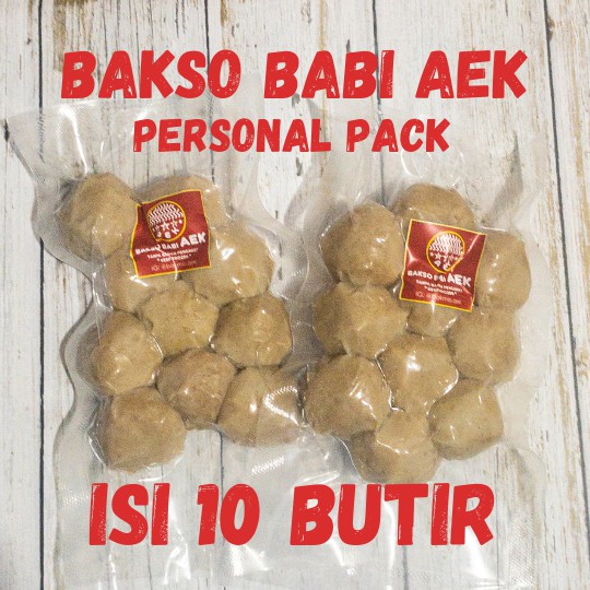 

Bakso Babi AEK Personal Pack Isi 10 Baso Non Halal