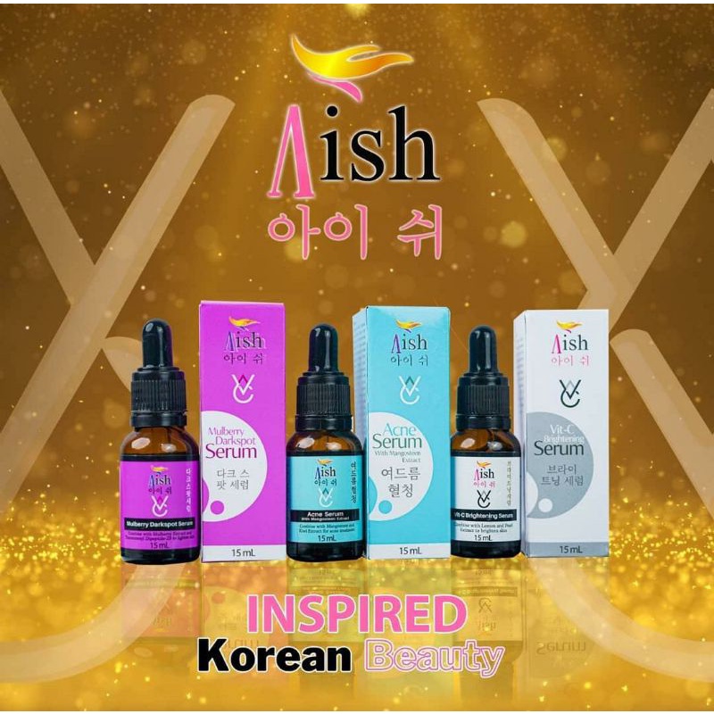 AISH SERUM KOREA ORIGINAL 100% AISH ACNE | BRIGHTENING| DARKSPOT AISH SERUM ORIGINAL 100% BPOM