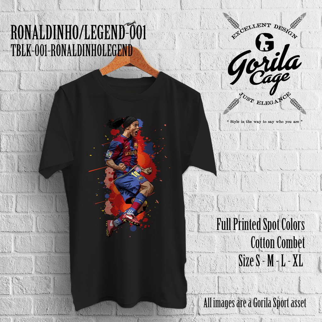 Kaos T-shirt FC Barcelona Ronaldinho