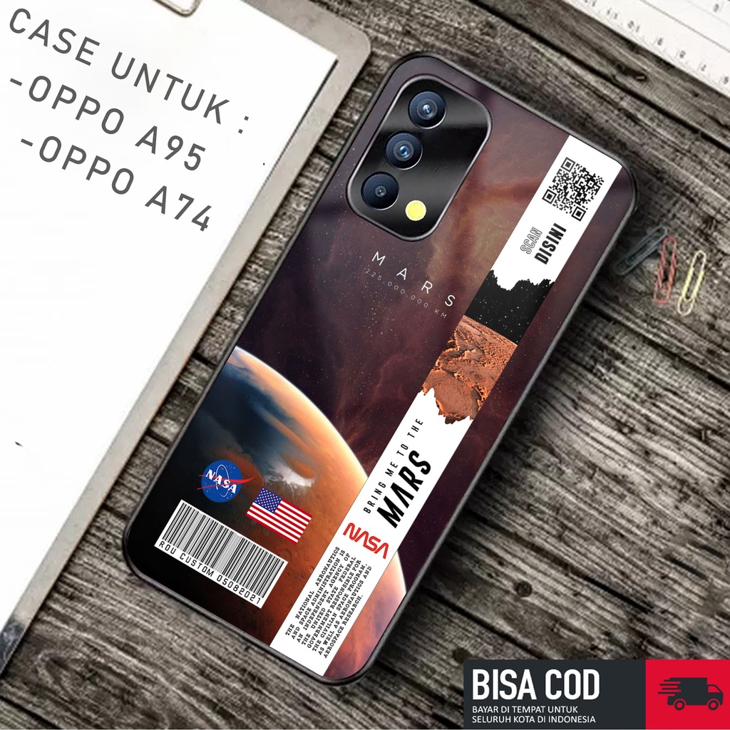 Case OPPO A95 4G/A74 4G  - Casing  OPPO A95 4G/A74 4G [ NASA MOON ] Silikon OPPO A95 4G/A74 4G  - Ca