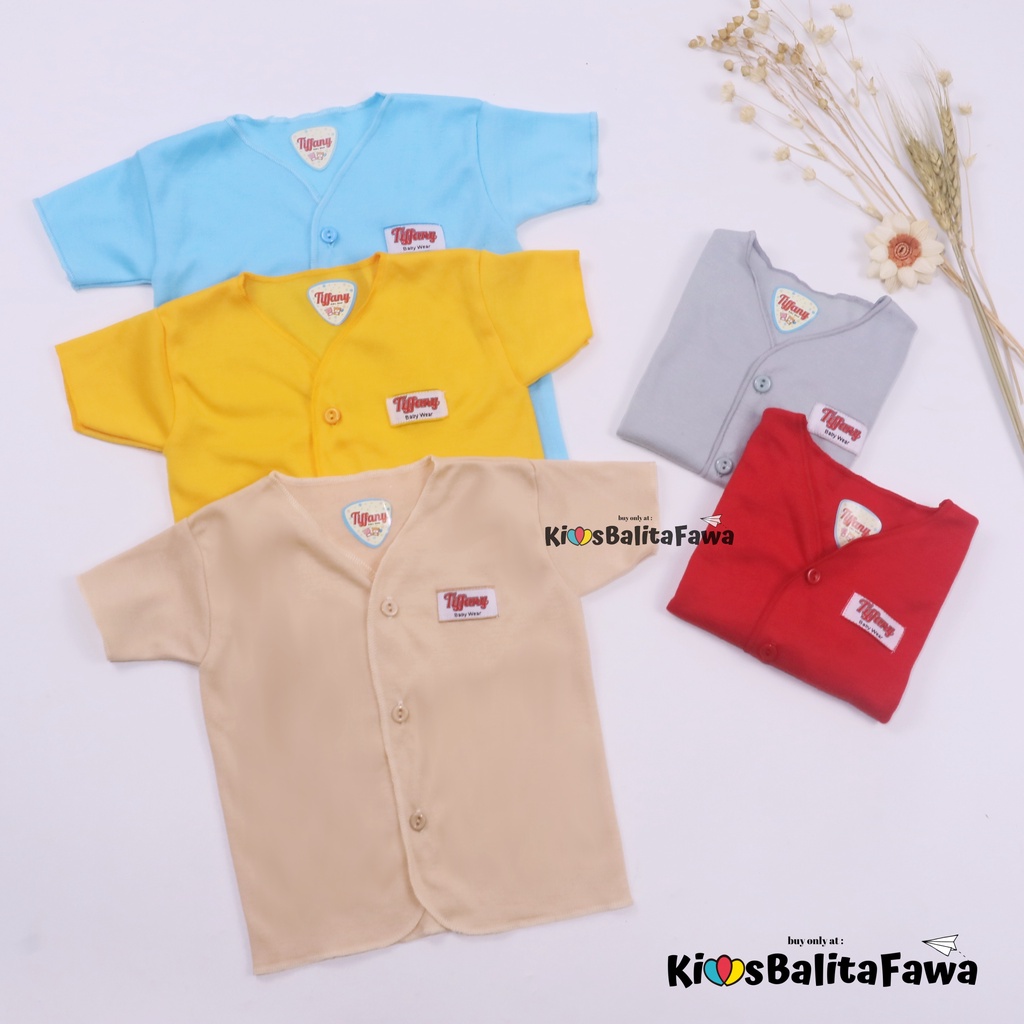 (ISI 3 PC) Atasan Kancing Lengan Pendek STANDAR SNI uk Baby New Born / Kaos Baju Tidur Branded Babycinnamon