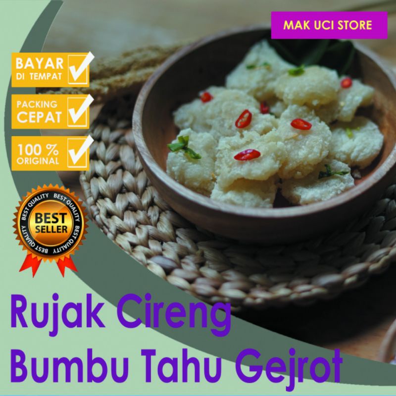 

RUJAK CIRENG BUMBU TAHU GEJROT CEMILAN EMPUK CRISPY ENAK PONDOK CIRENG MAK UCI RASA MAKNYUSS DAN HIT