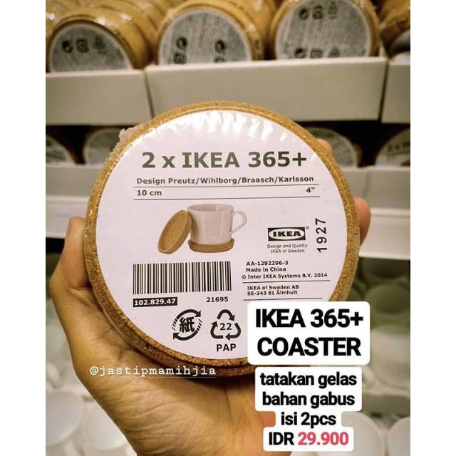 Jual Coaster Ikea Tatakan Gelas Alas Gelas Murah Shopee Indonesia 0470