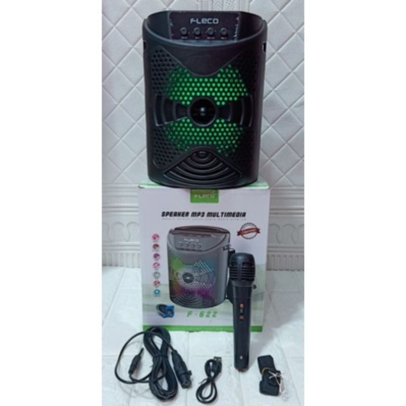 COD SPEAKER BLUETOOTH FLECO 6'5 INCH F-622 PLUS MIC KARAOKE//SPEAKER FLECO X-BASS//SPEAKER SALON AKTIF//SPEAKER KARAOKE 6'5 INCH