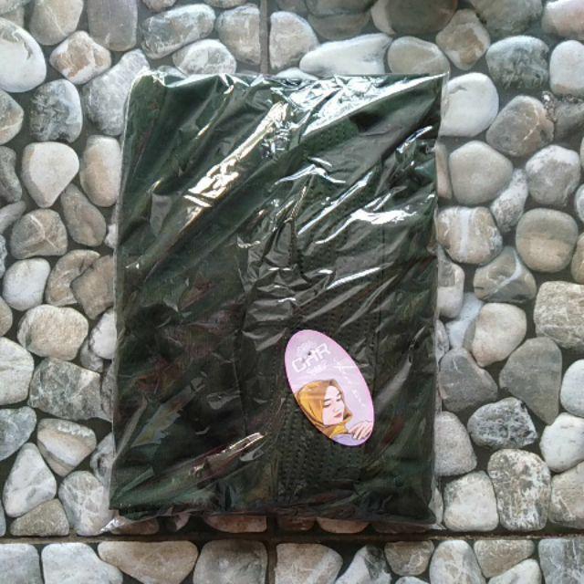 KERUDUNG BERGO SEMI CHR ORIGINAL TERLARIS-Hijau Army