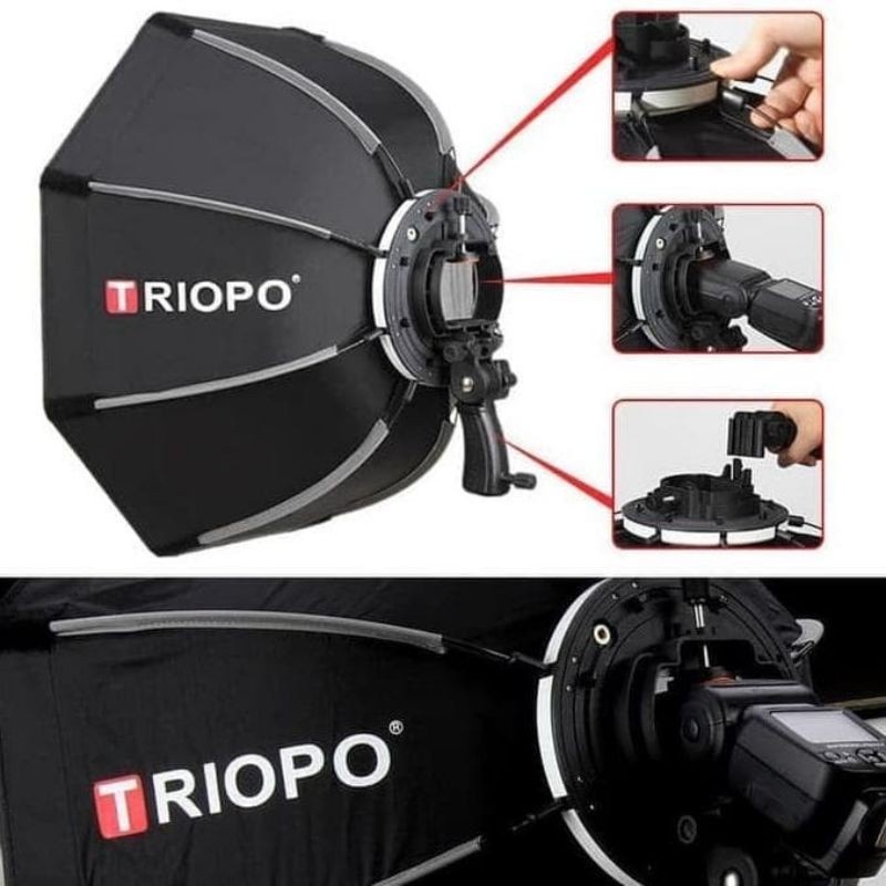 Softbox Flash Triopo KS90 / Softbox Octagon Flash 90Cm
