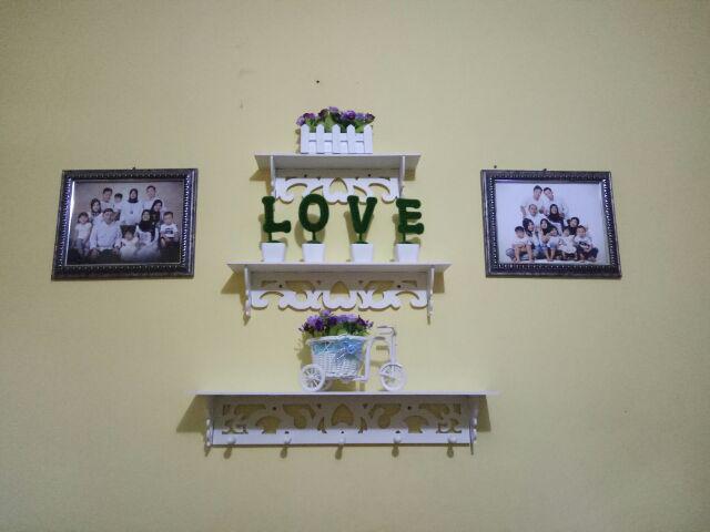 Bonsai Set Love Tanaman Huruf Artificial Home Artificial Flower Dekorasi Shabby Chic