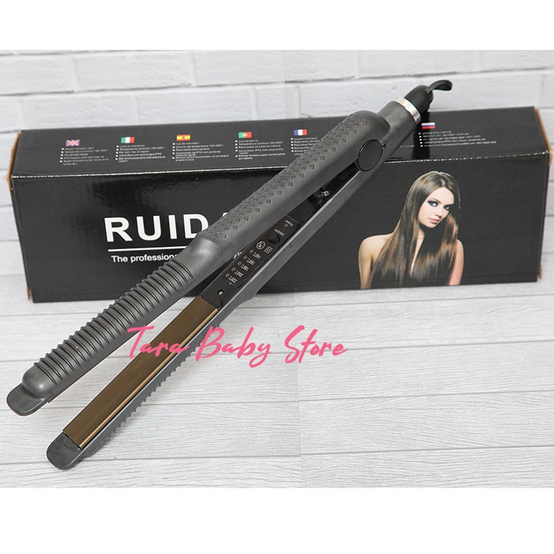 UDA READY CATOKAN RUIDA 2in1 Bisa LURUS BLOW CURLY KERITING PLAT KERAMIK DIJAMIN AWET ORIGINAL-BLACK