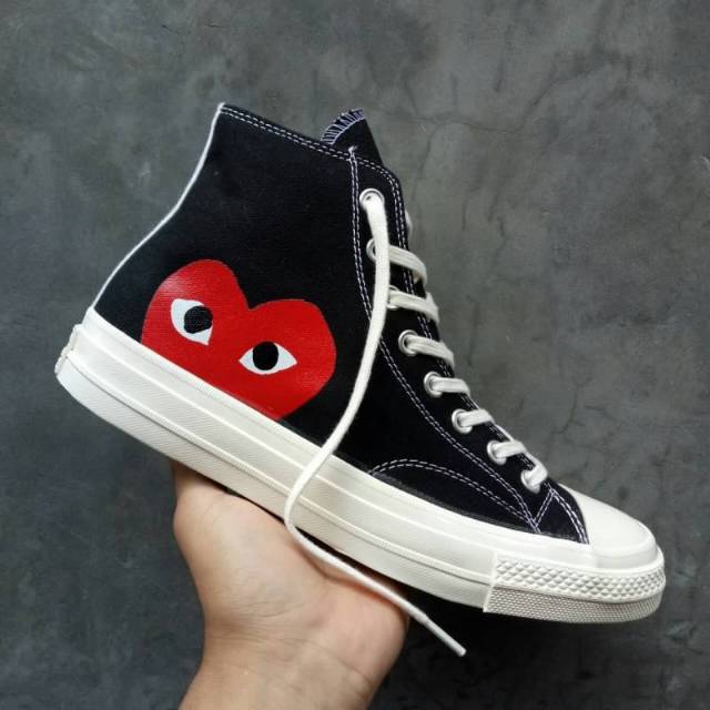 Converse Cdg Play Ori Vs Fake
