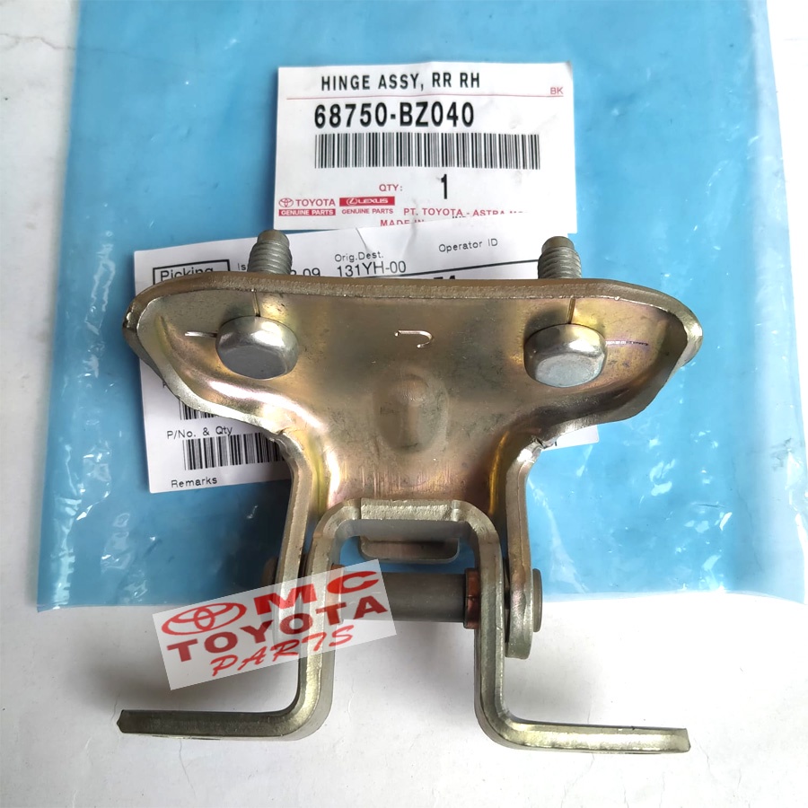 Engsel Pintu Hinge Assy Belakang Kanan Atas Rush Terios 68750-BZ040