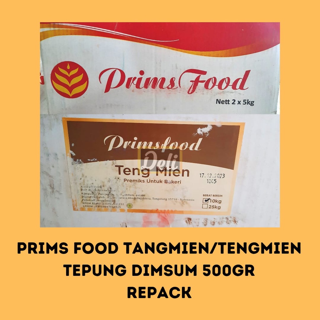 

Primsfood Tepung Teng Mien / Tepung Dimsum / Tepung Tang Mien Repack 500gr