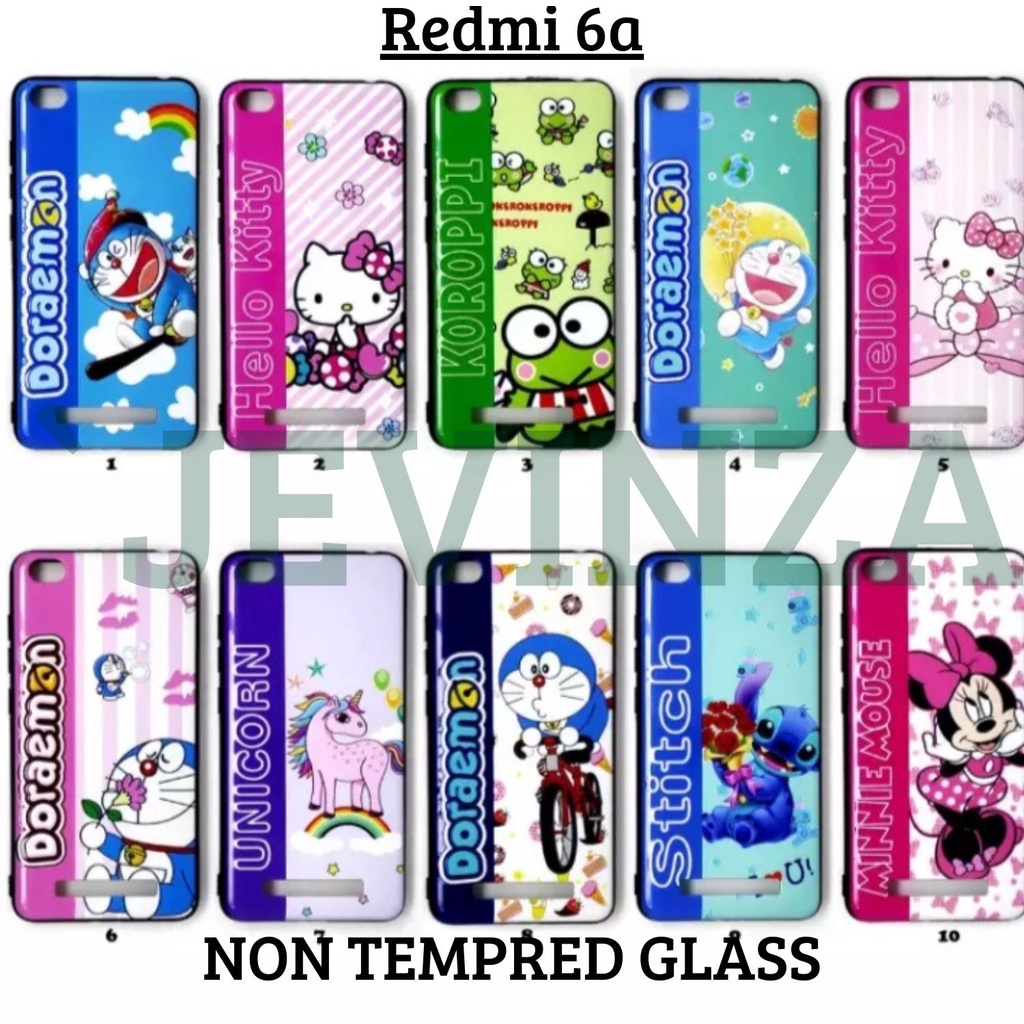 Softcase Case 3D Karakter Lucu For REDMI 6A Case Pelindung Camera Kesing Hp REDMI 6A Plus Lucu Casin