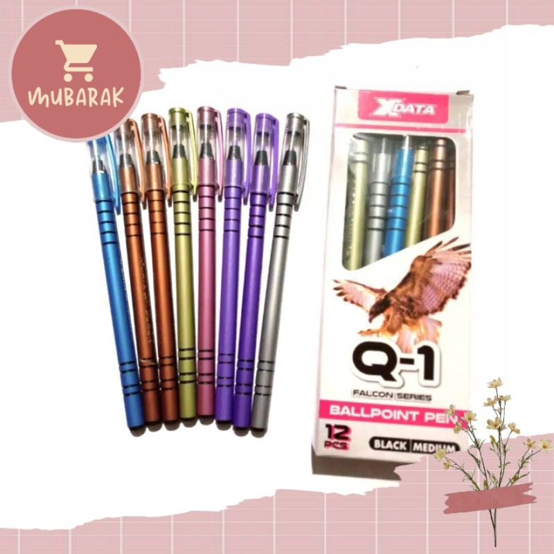 

[ 12 PCS ] PULPEN / BOLPOIN LILIN X DATA Q 1 HARGA GROSIR MURAH