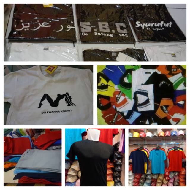 KAOS CUSTOM KATUN dewasa COMBED24S-30s custom sablon bebas desian-hitam