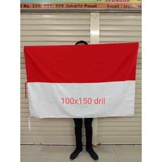 Jual Bendera Merah Putih Ukuran 100x150 Bahan Drill Berkualitas ...