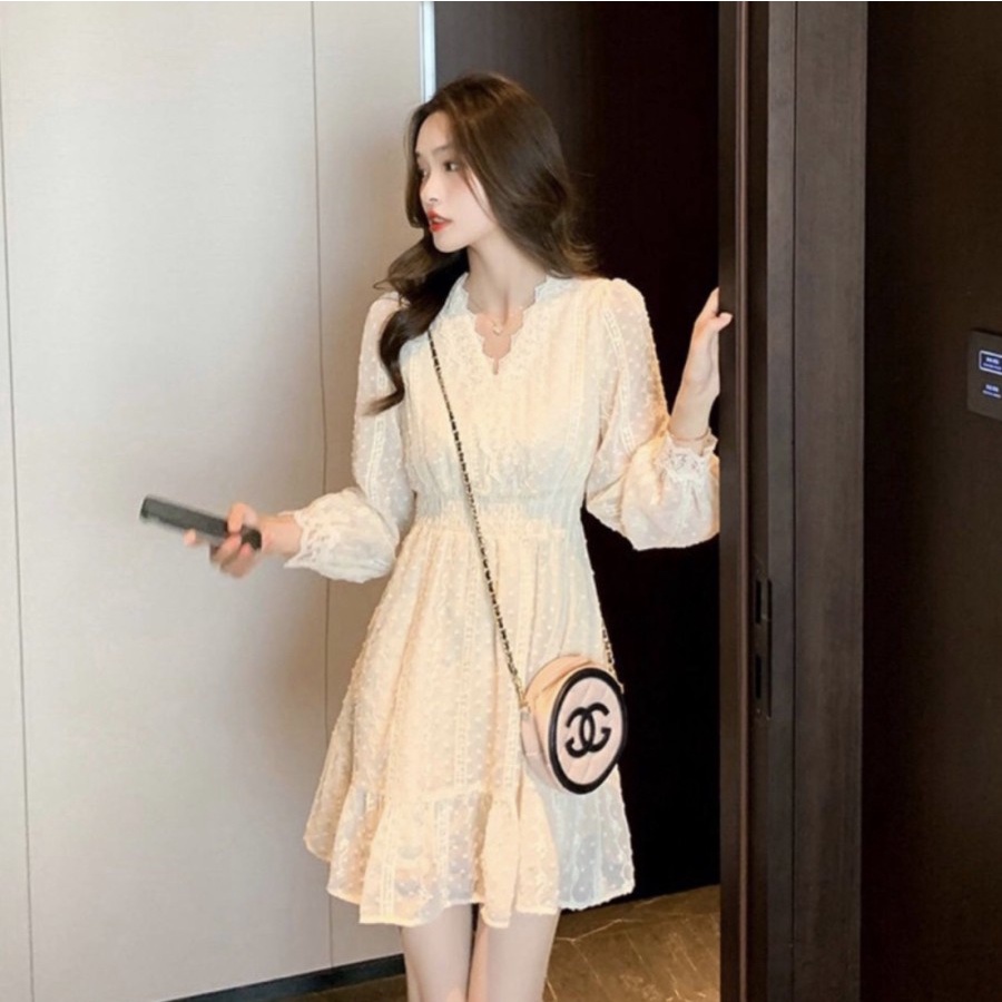 MINI PARTY LACE PREMIUM KOREAN FASHION STYLE DRESS ALL SIZE KARET NEW