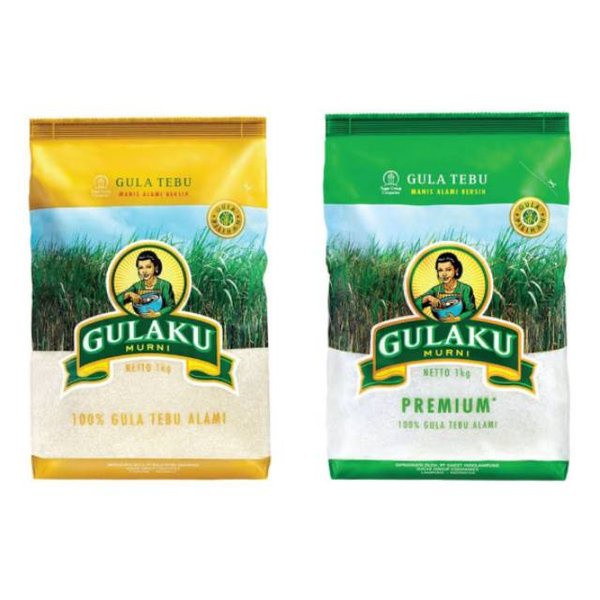 

Gula Pasir Gulaku warna Kuning / Hijau Ukuran 1Kg (1000gr)