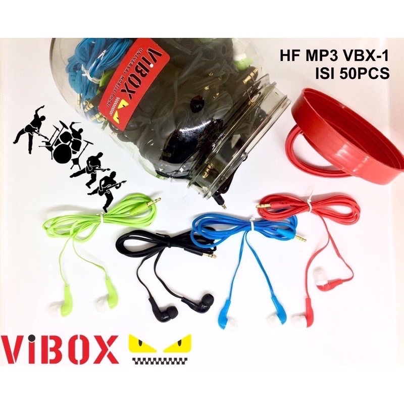 PROMO PER 50PCS HANDSFREE MP3 VIBOX VBX-1 EXTRABASS STEREO