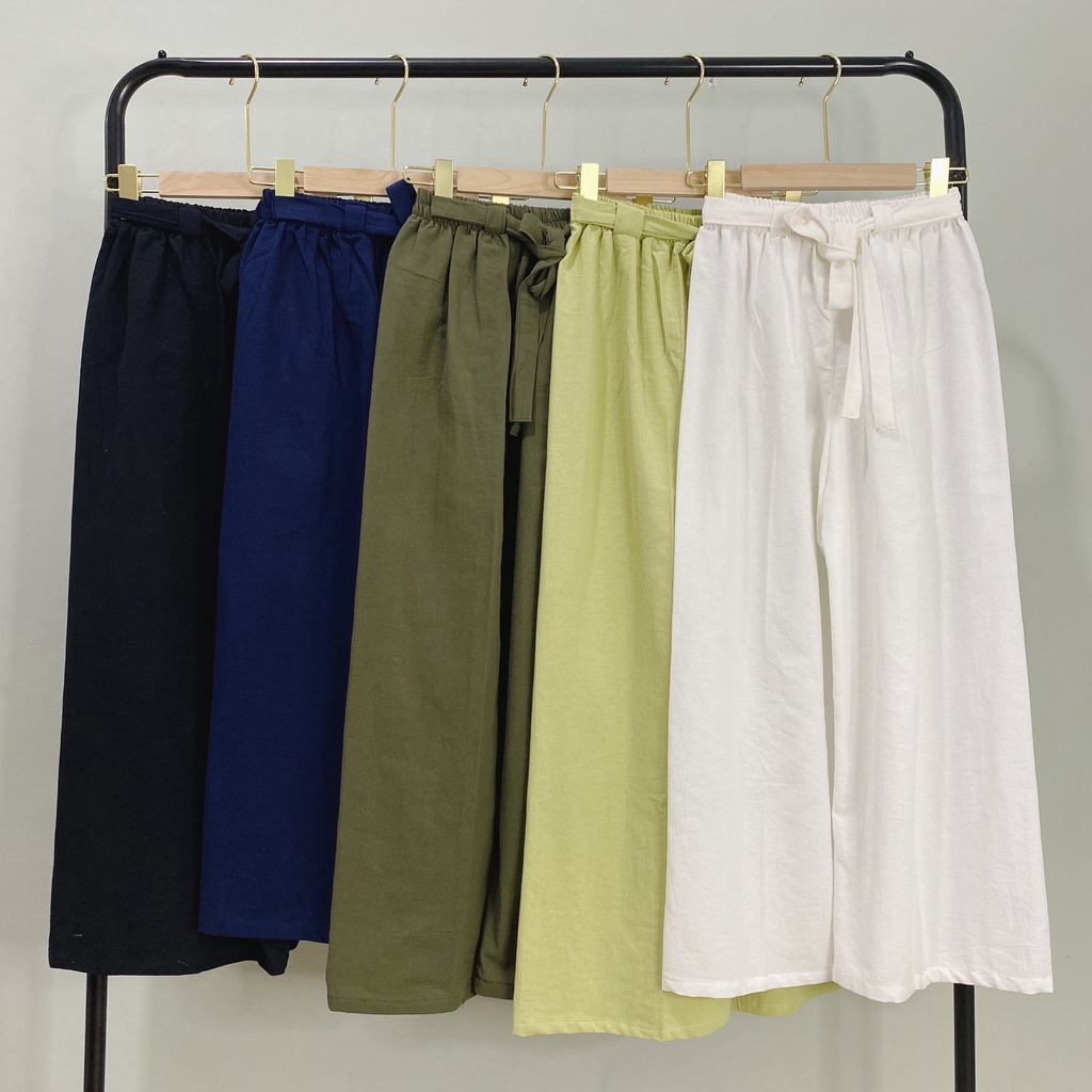 KULOT LINEN PANTS CELIA CELANA KANTOR DAILY PREMIUM B553