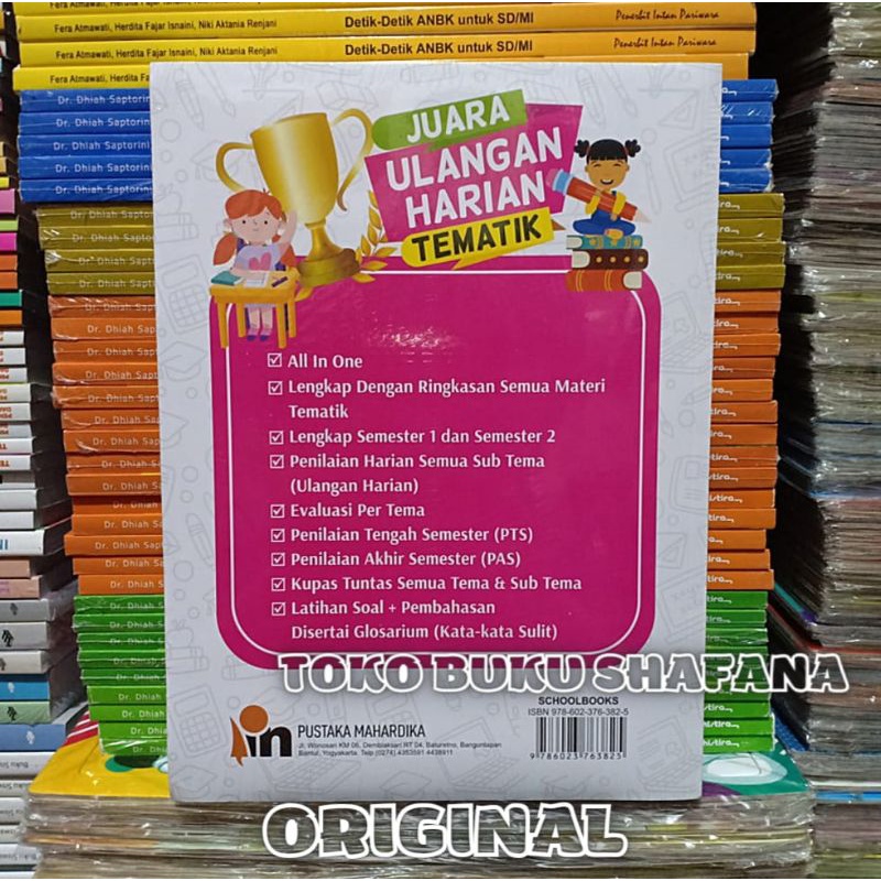 Buku Juara Ulangan Harian Tematik Kelas 3 SD/MI Pustaka Mahardika Kurikulum 2013 ORI