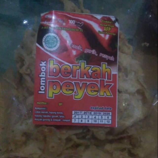 

Peyek lombok