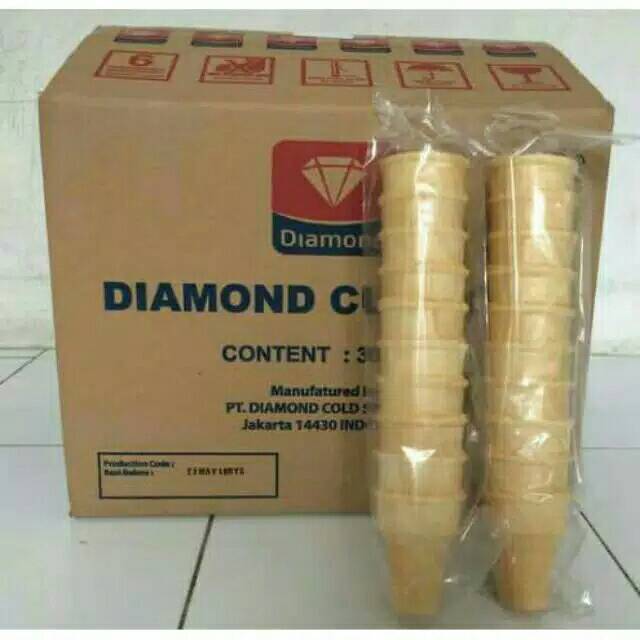 

Cone Eskrim Diamond 1 pack/300 cone