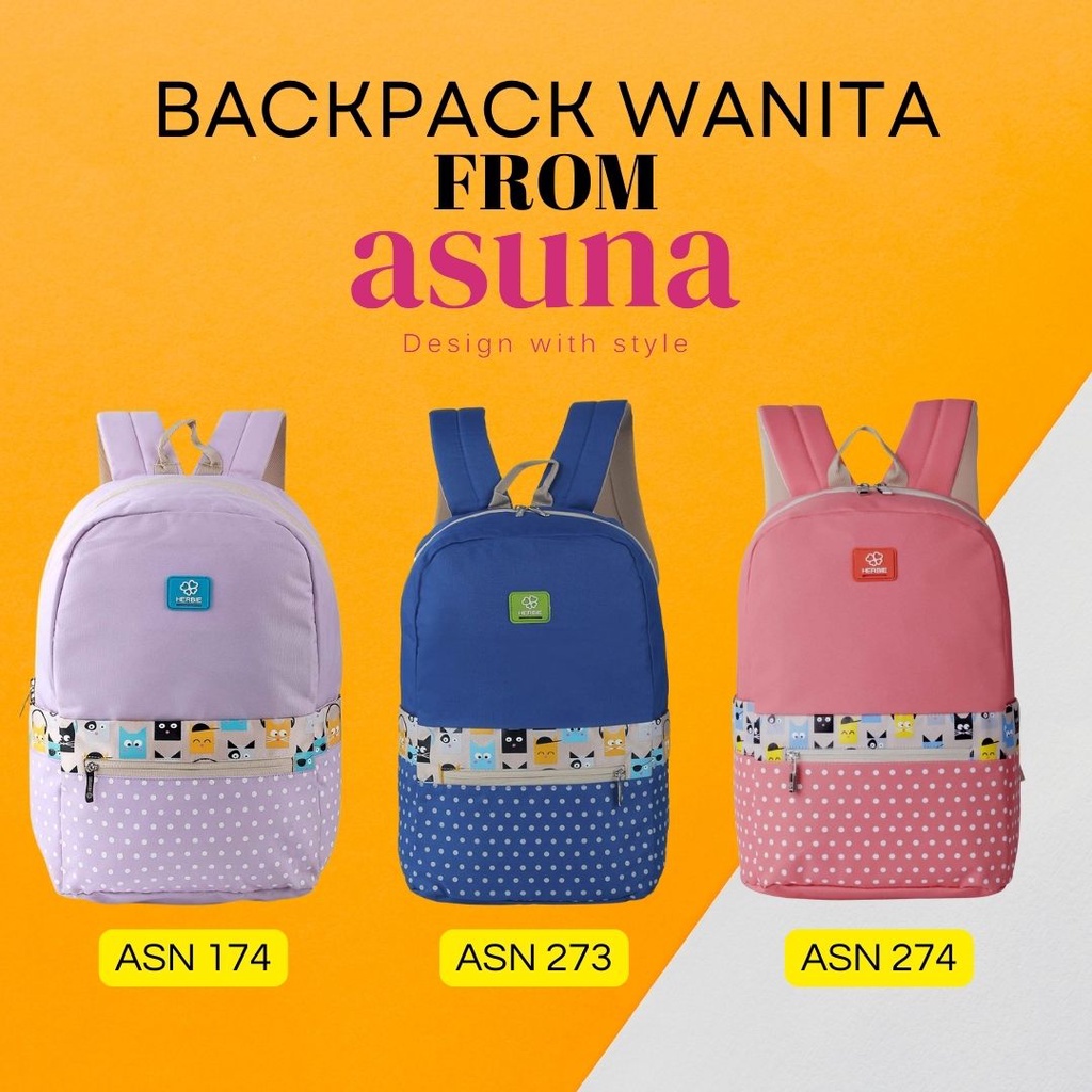 Tas Ransel Remaja Cewek SD SMP SMA Herbie