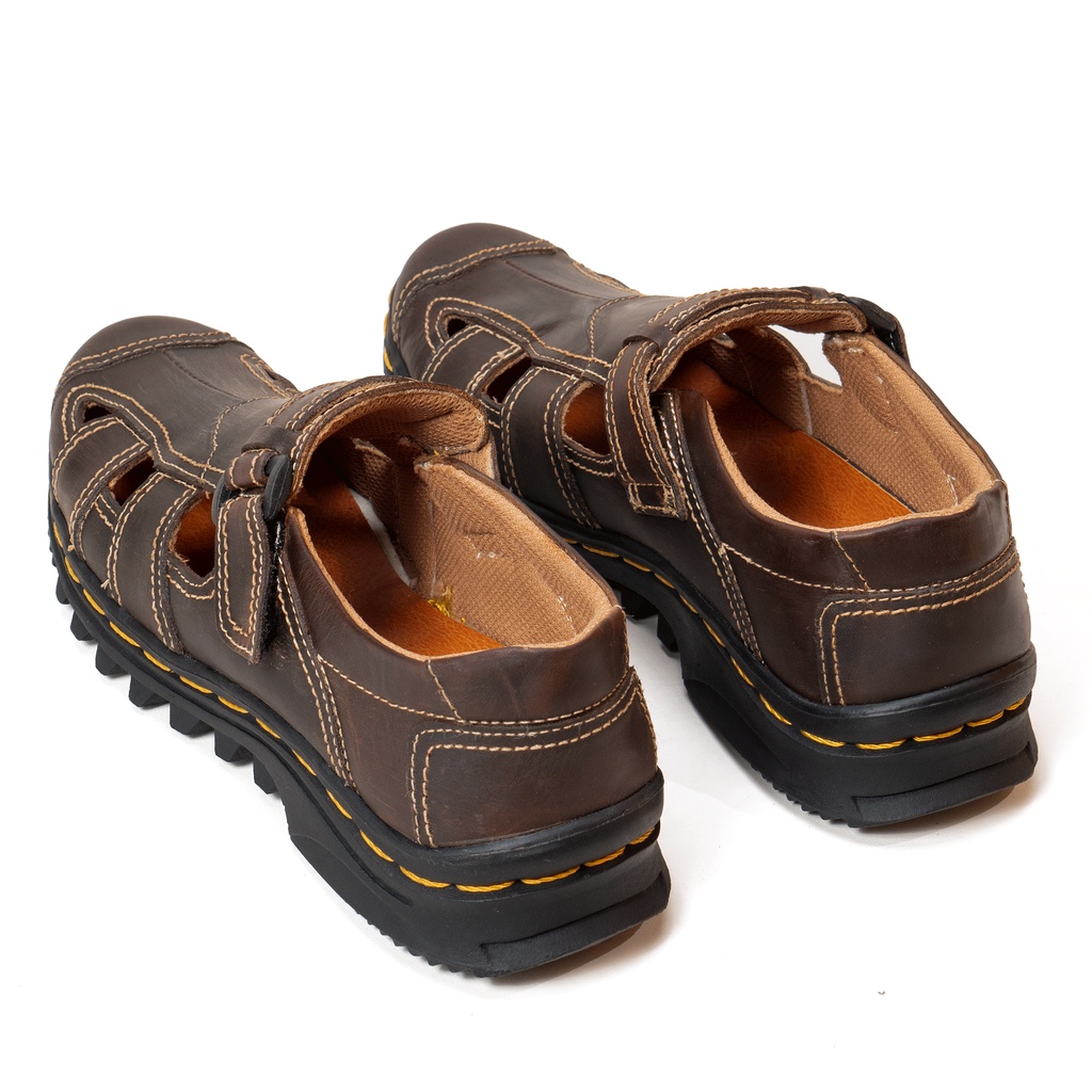 Sepatu Sandal Pria Kulit Pull Up Asli Comfort and Breathable Sendal Fordza 303