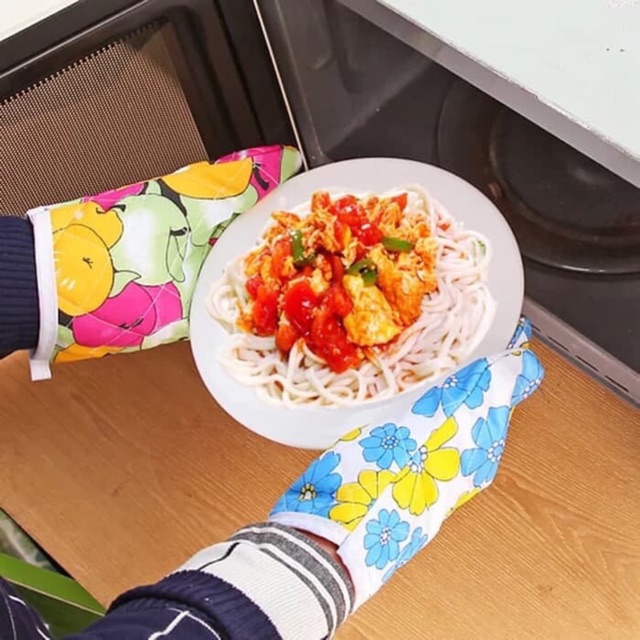 Sarung Tangan oven microwave masak MOTIF dapur anti panas kitchen glove Pelindung Tangan