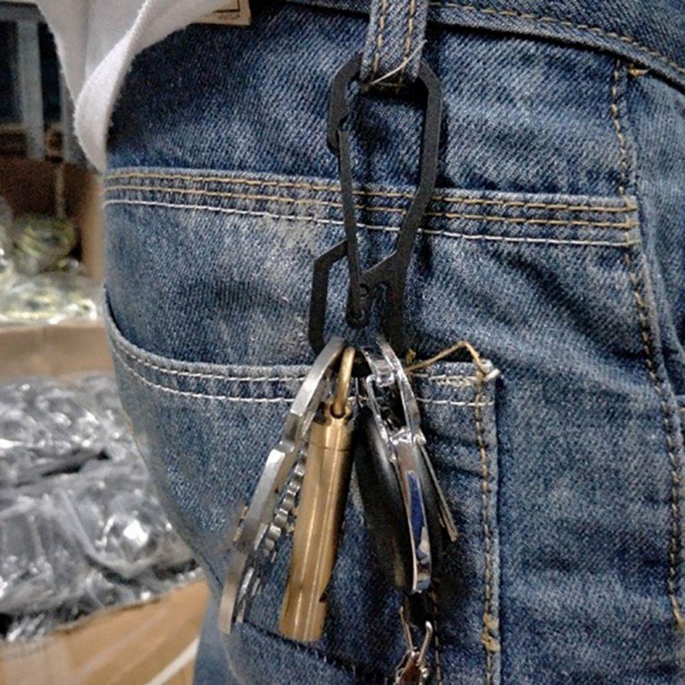 Suyo Climbing Carabiner High quality Titanium Plating Alat Luar Ruangan Gantungan Kunci Hook